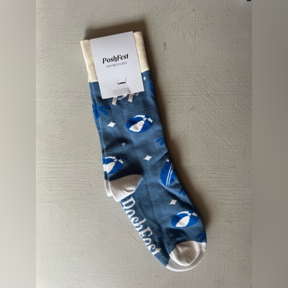 NWT Poshfest San Diego Personalized Socks